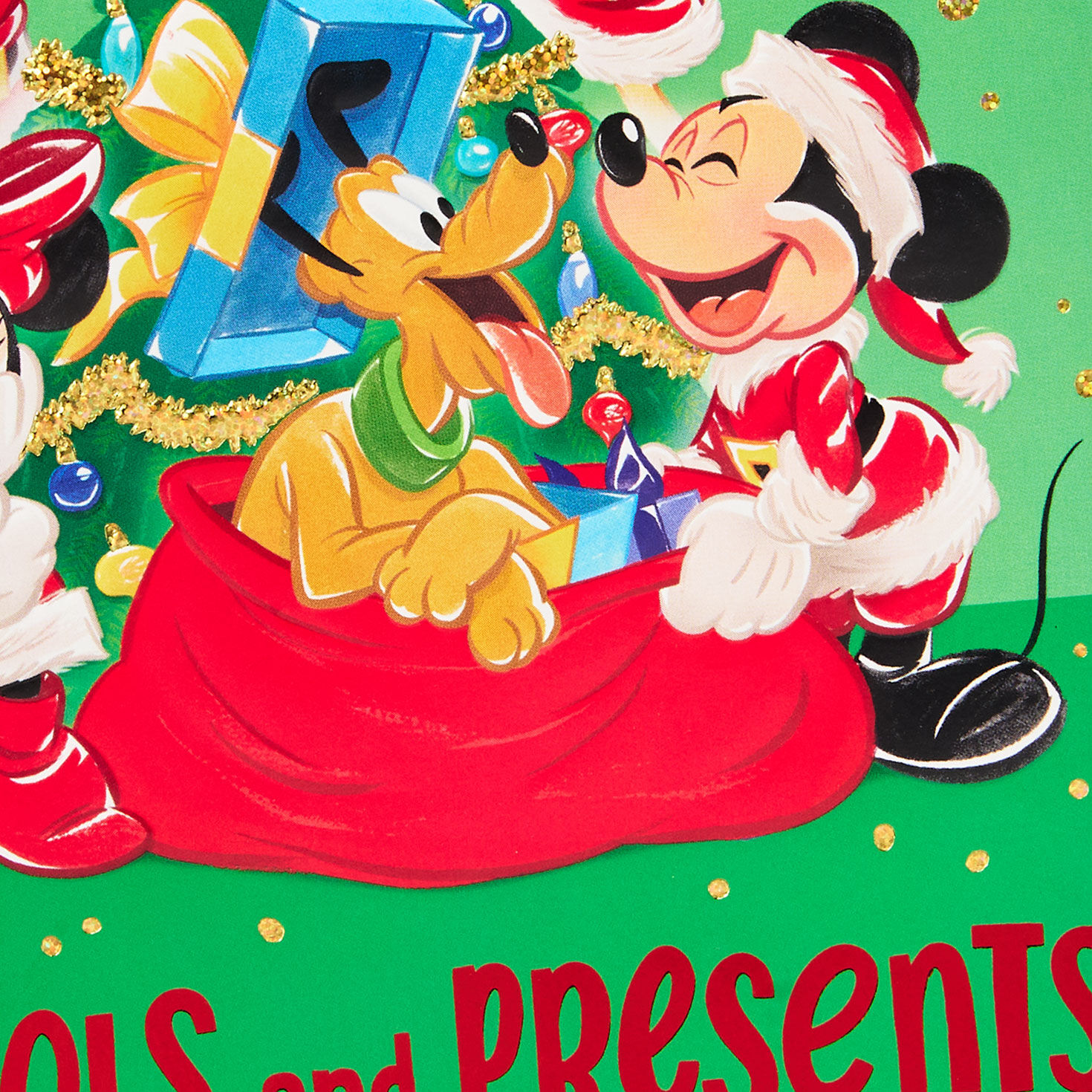 Disney Mickey Mouse and Friends Musical Christmas Card Card Front Detail image number 5