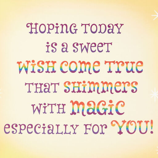 16" Birthday Magic Unicorn Jumbo Birthday Card, 