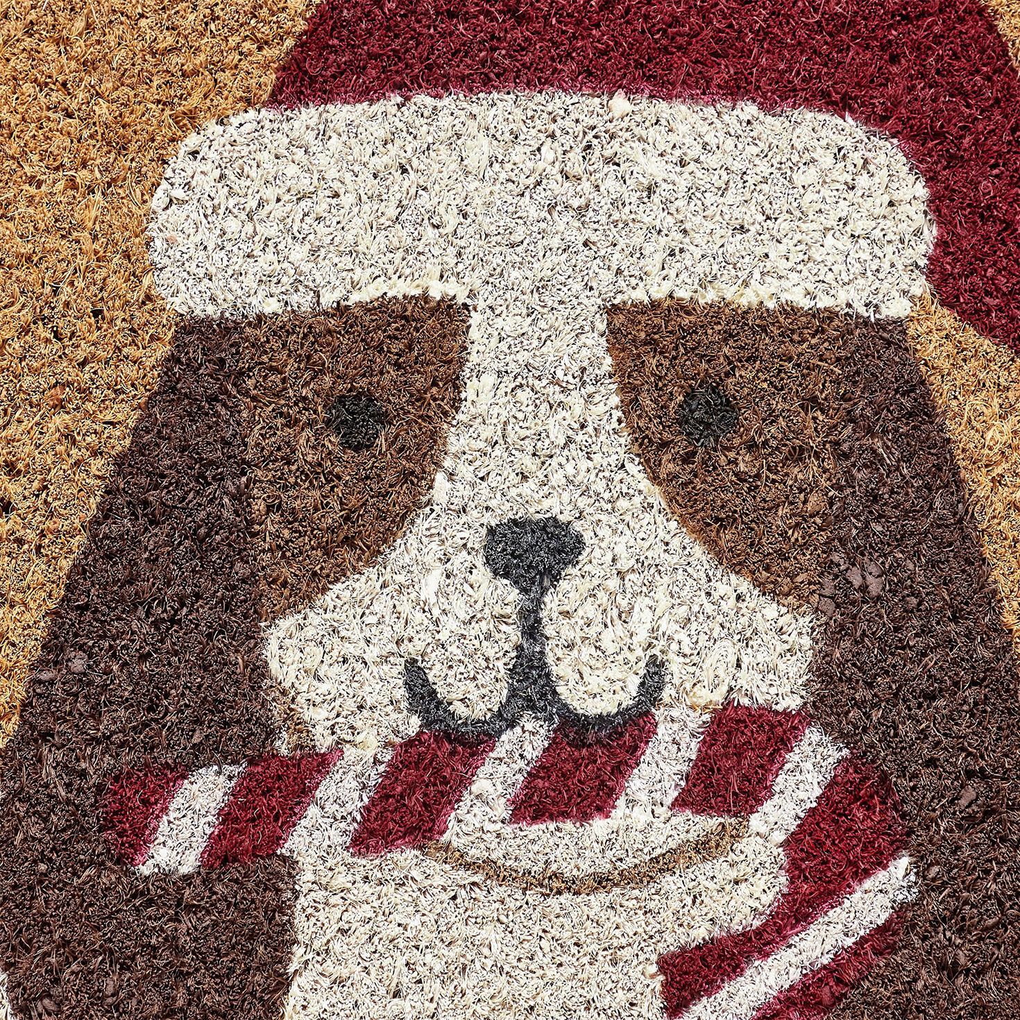 Hallmark Holiday Dog Coir Doormat - 18x30 upclose view image number 3