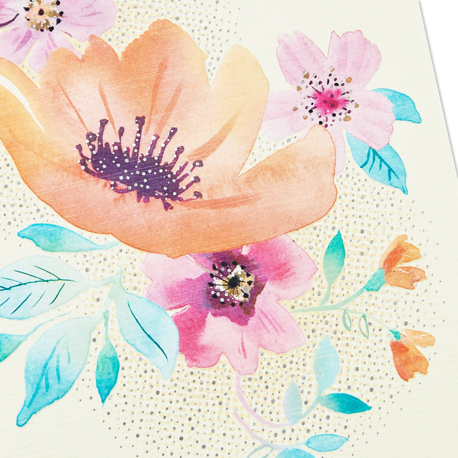 Pink and Peach Flowers Mother's Day Card for Daughter Card Front Detail image number 4