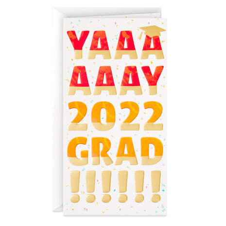 Way to Go! 2022 Money Holder Graduation Card, , large