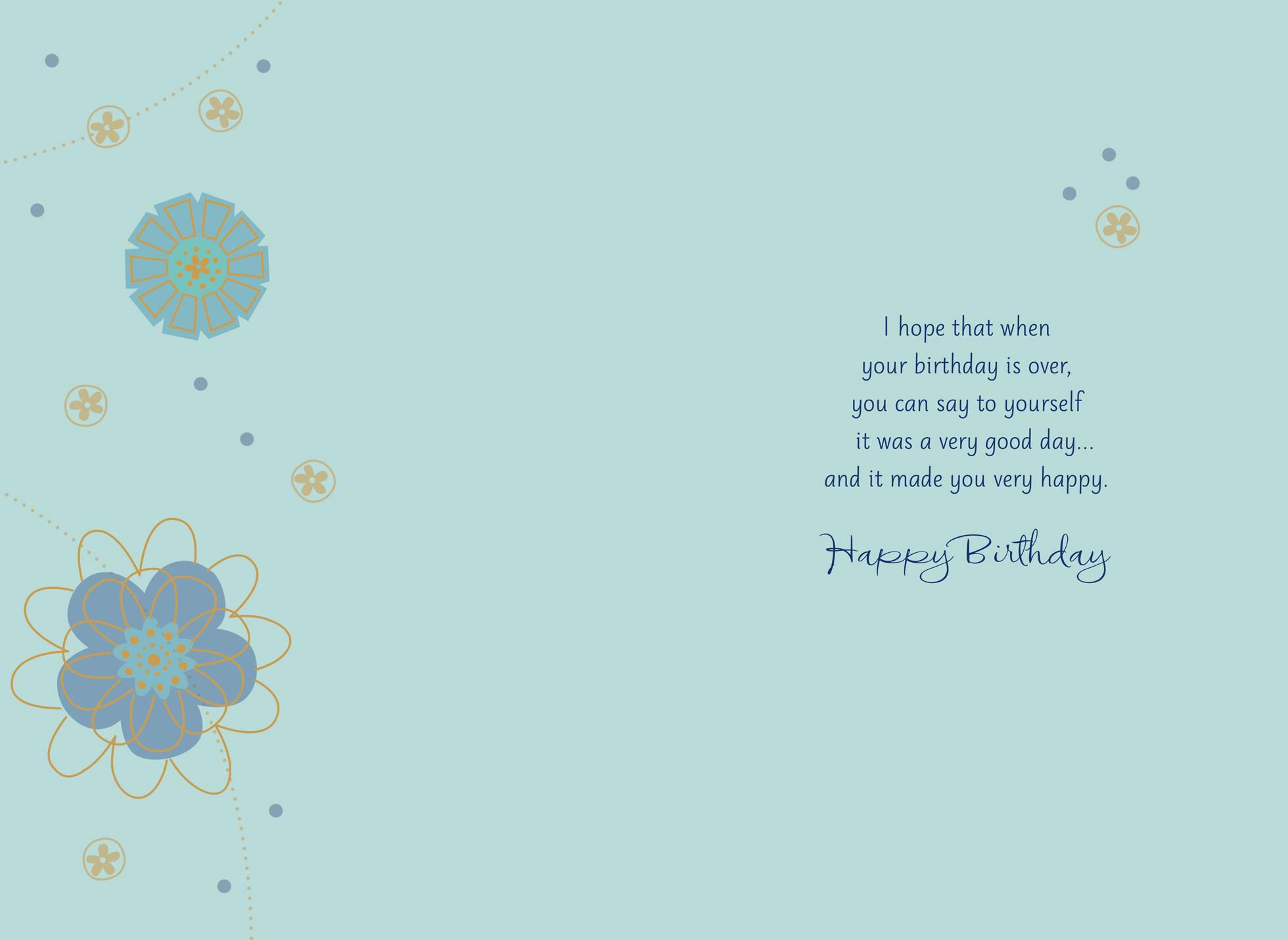 Butterfly on Blue Birthday Card for Friend