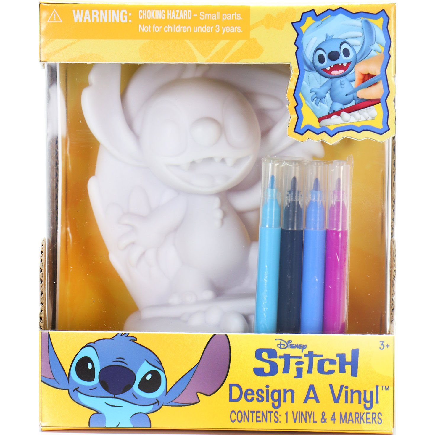 Disney Stitch Vinyl Figurine With Markers Set package front image number 1