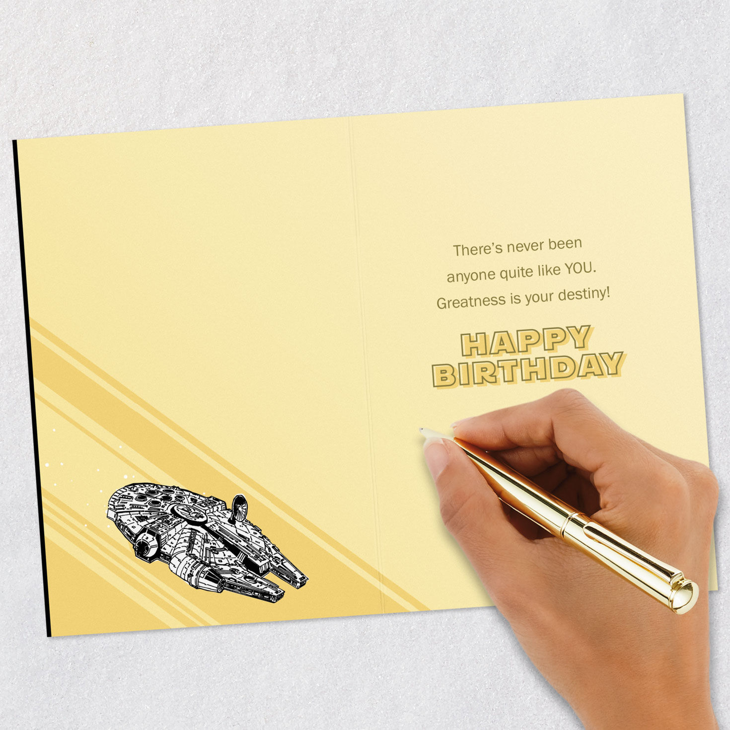 Star Wars&trade; Millennium Falcon&trade; Birthday Card for Grandson, , large image number 6