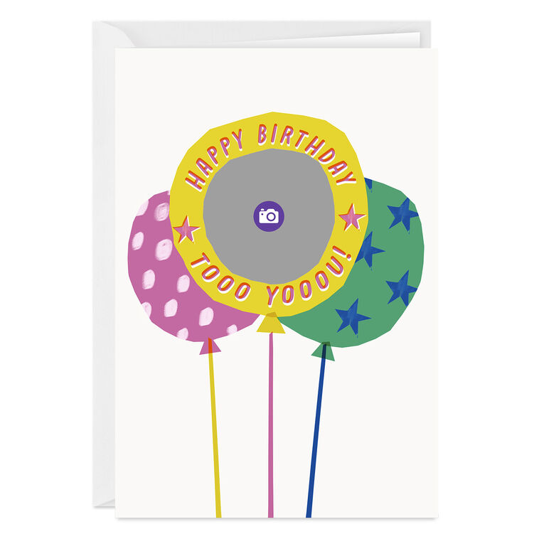 Bold and Bright Balloons Custom Birthday Card, , large image number 3