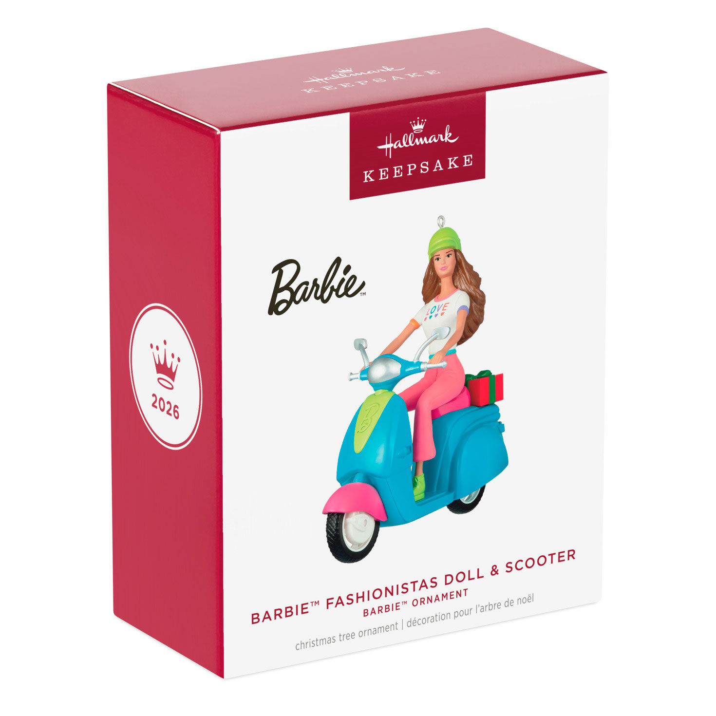 Barbie Doll on Scooter Keepsake Ornament Package Front image number 7