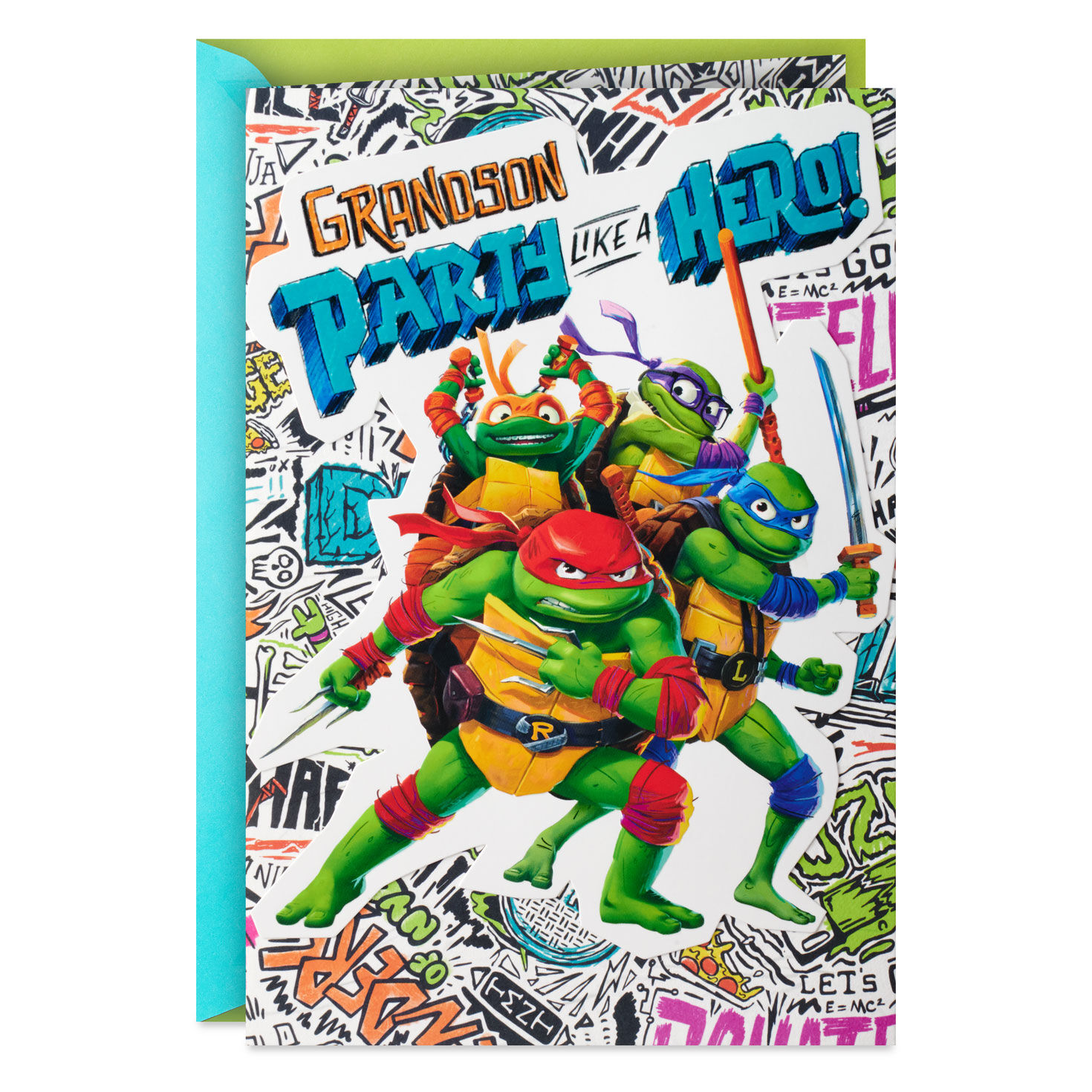 Teenage Mutant Ninja Turtles: Mutant Mayhem Party Like a Hero Birthday Card for Grandson for only USD 4.99 | Hallmark
