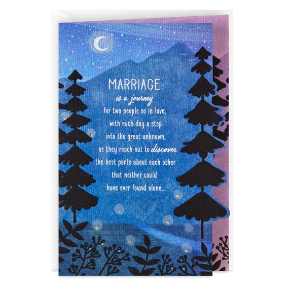 Marriage Is a Journey Anniversary Card for Couple
