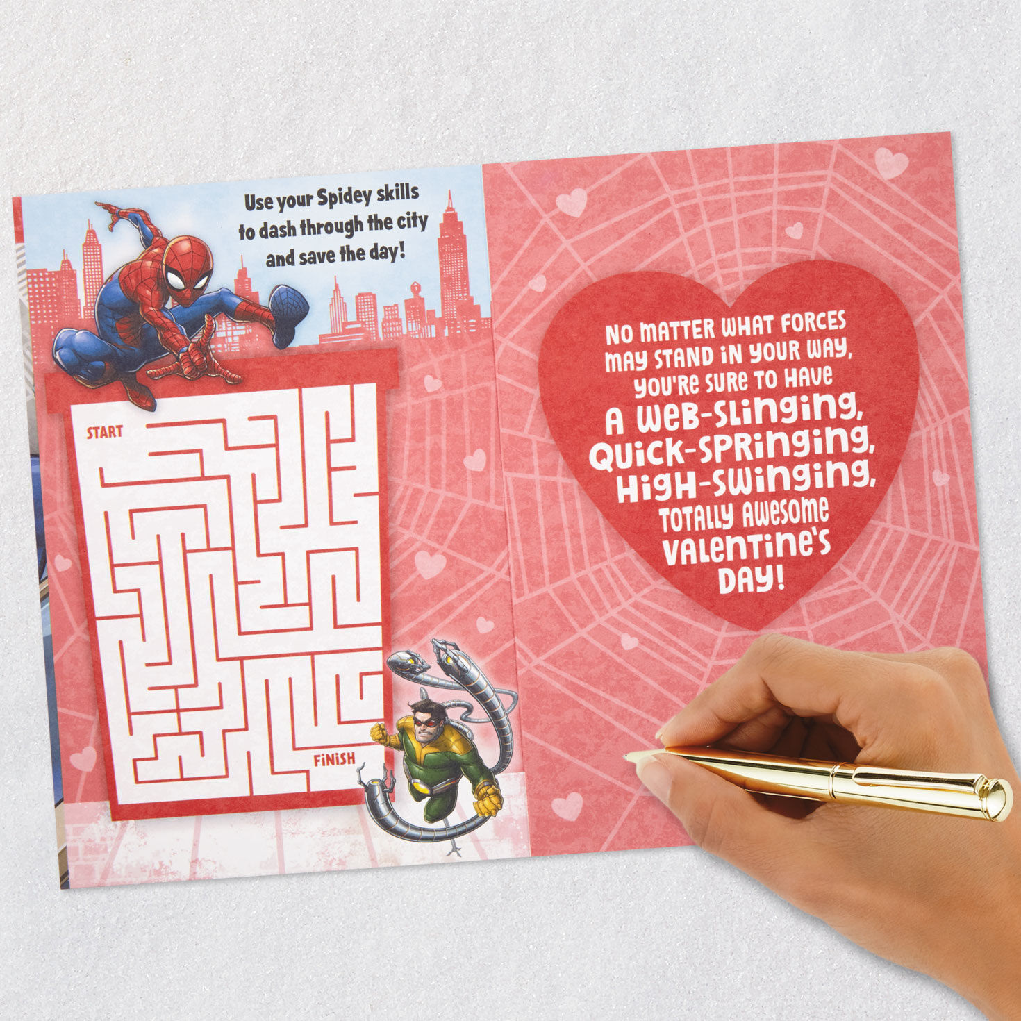 Marvel Spider-Man Valentine's Day Card for Grandson With Maze Activity for only USD 3.59 | Hallmark
