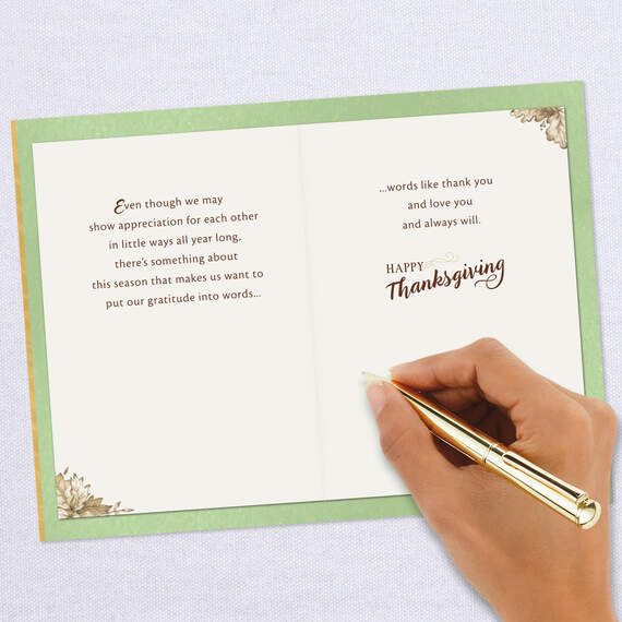 You're a Blessing Cornucopia Thanksgiving Card for Parents, , large image number 6