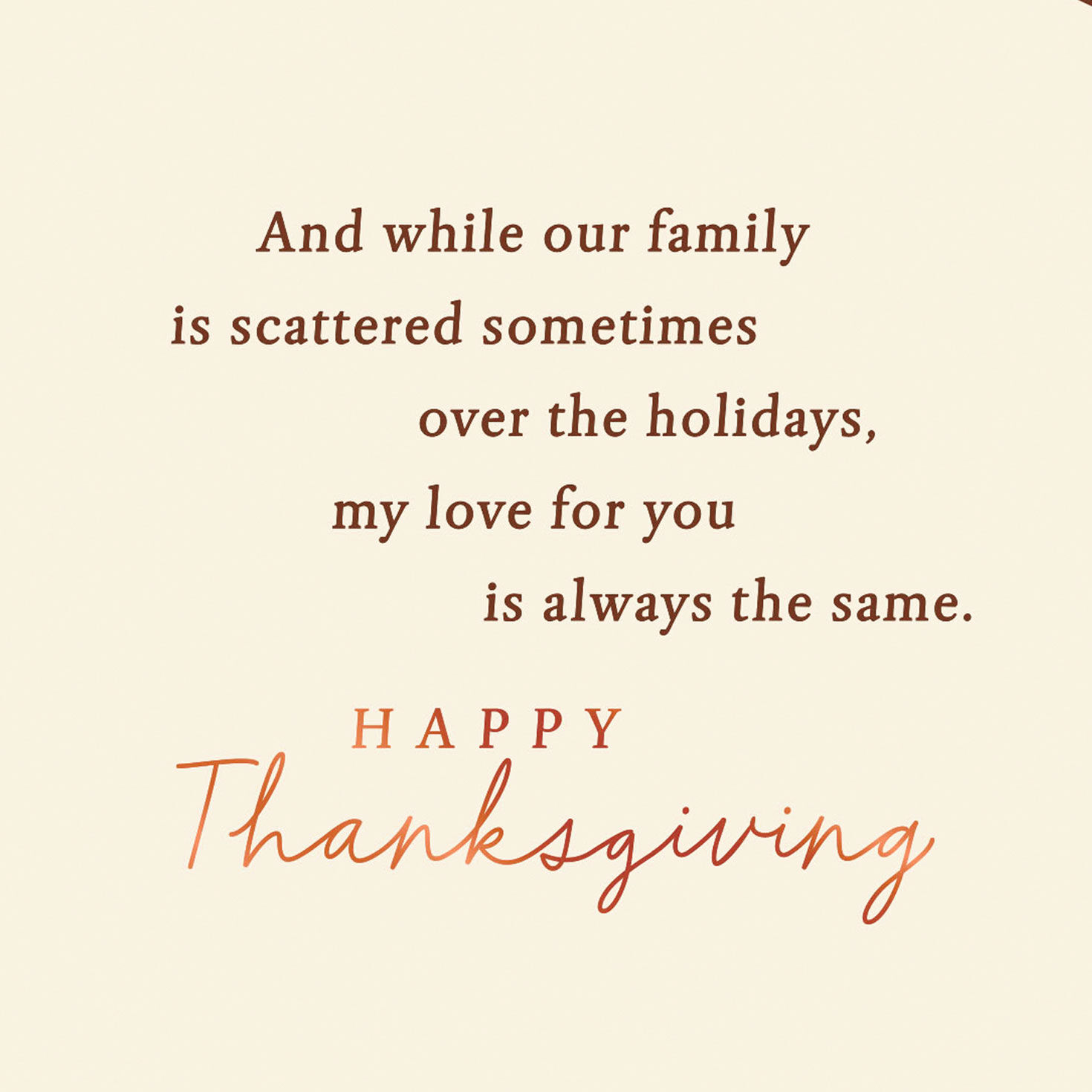 My Love for You Is Constant Thanksgiving Card for Son for only USD 3.99 | Hallmark