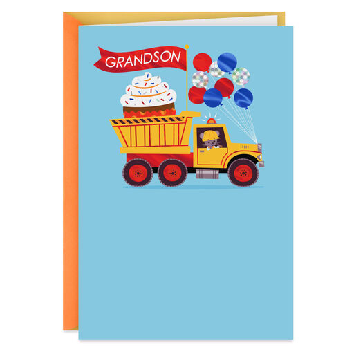 Truckload of Love Birthday Card for Grandson, 