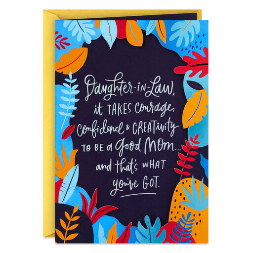 Courage and Creativity Mother's Day Card for Daughter-in-Law, 
