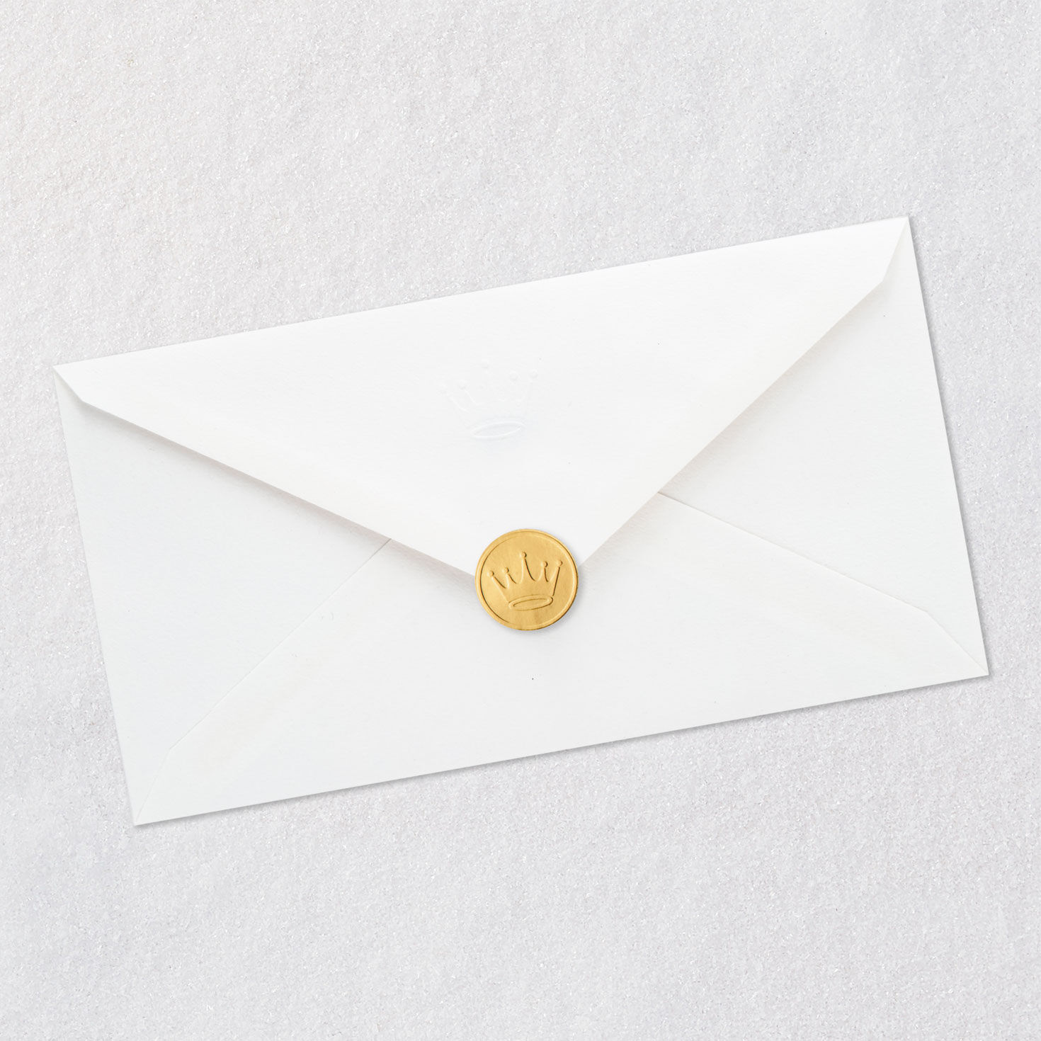 Blue Leaf Print Dad Father's Day Card From Daughter Envelope Back with Seal image number 7