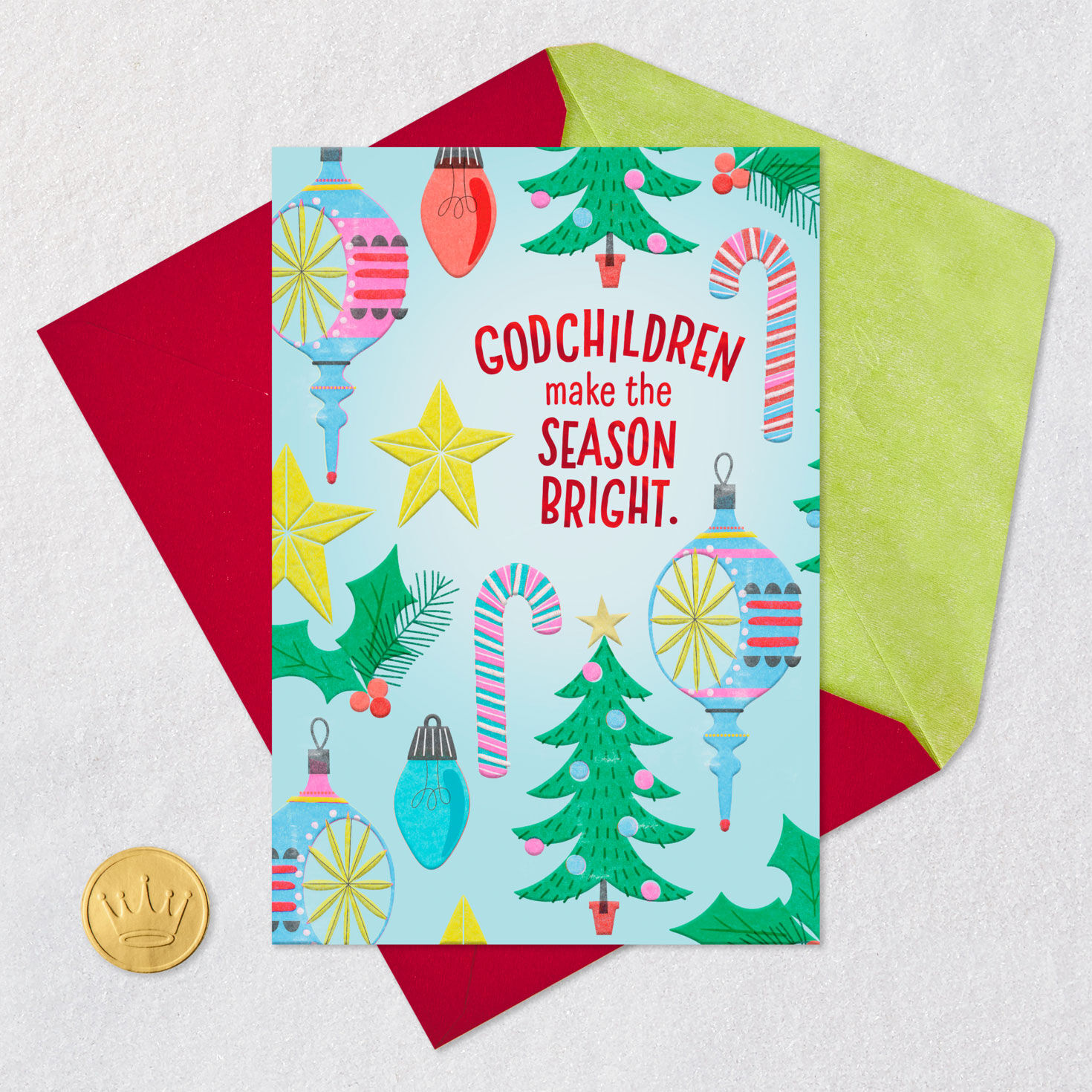You Make the Season Bright and Blessed Christmas Card for Godchild for only USD 2.99 | Hallmark
