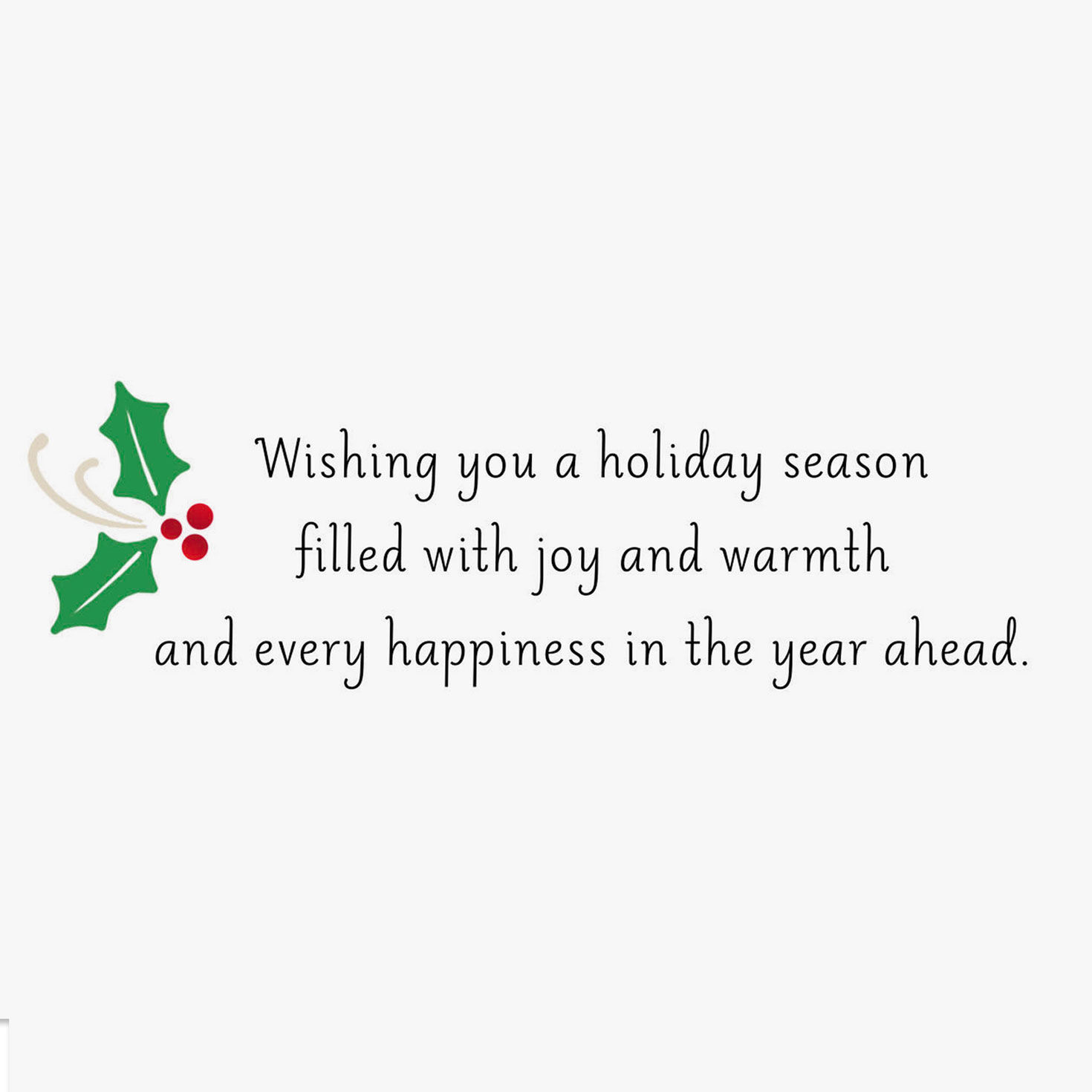 Red With Green Holly Christmas Money Holder Card Sentiment image number 2