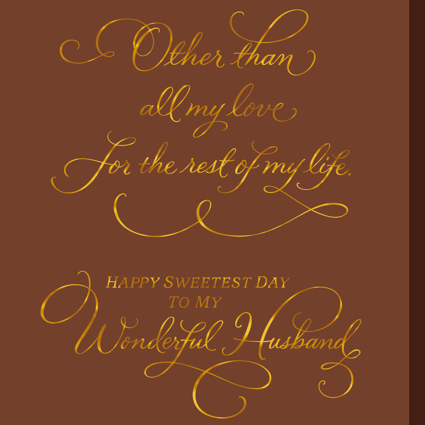 Paisley Plants Sweetest Day Card for Husband SENTIMENT image number 2