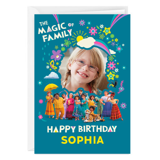 Personalized Disney Encanto Magic of Family Birthday Photo Card, 