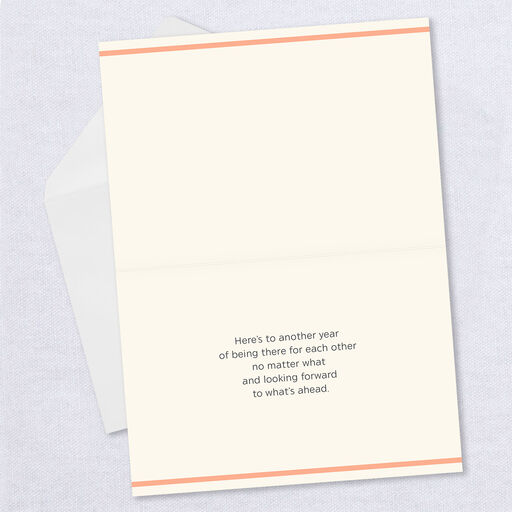 Personalized Always There for Each Other Anniversary Photo Card, 