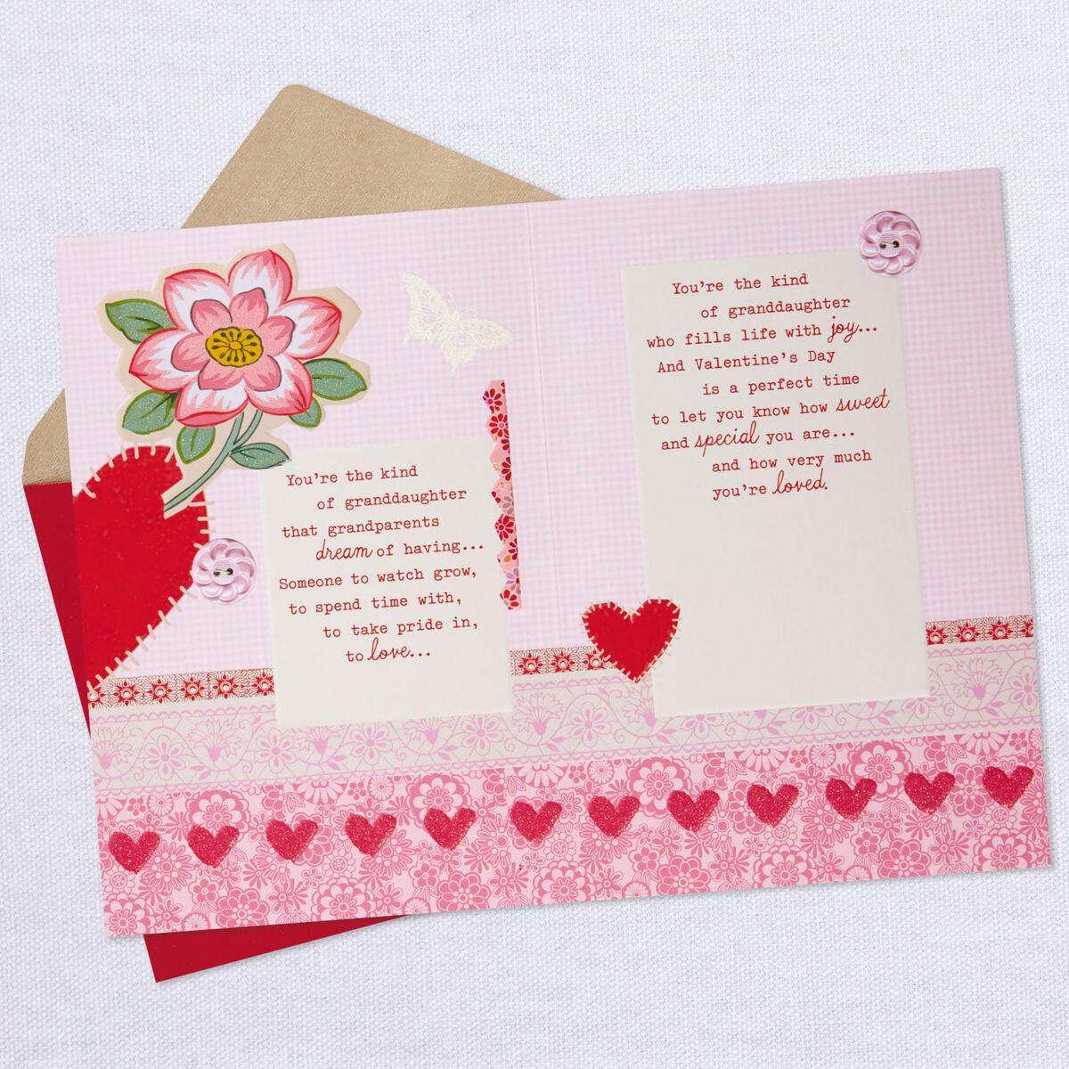 You're Loved So Much Valentine's Day Card for Granddaughter - Greeting ...