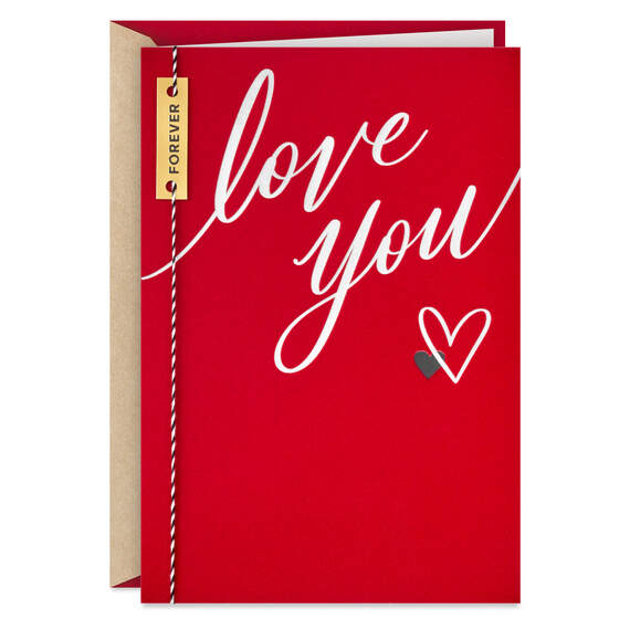 Love You Forever Romantic Valentine's Day Card, , large image number 1
