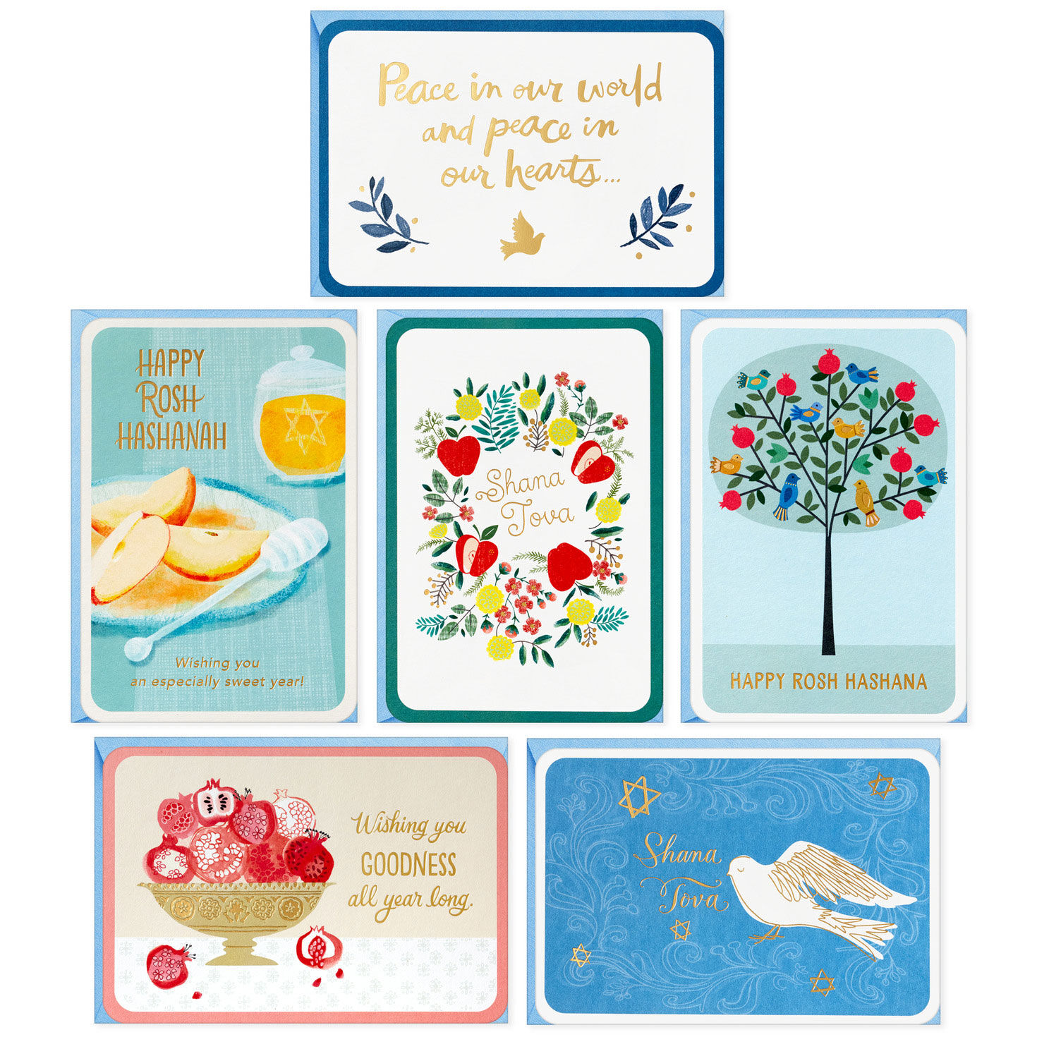 Peace and Blessings Assorted Rosh Hashanah Cards, Pack of 24 for only USD 14.99 | Hallmark