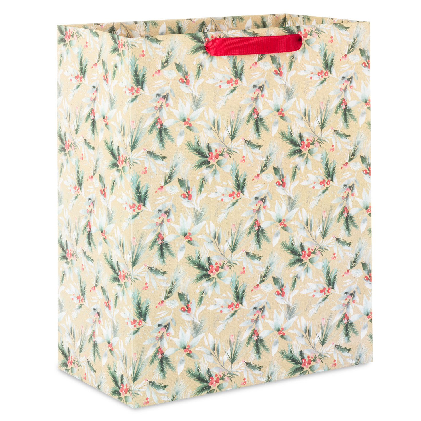 13" Berries and Greenery on Kraft Large Holiday Gift Bag for only USD 4.49 | Hallmark