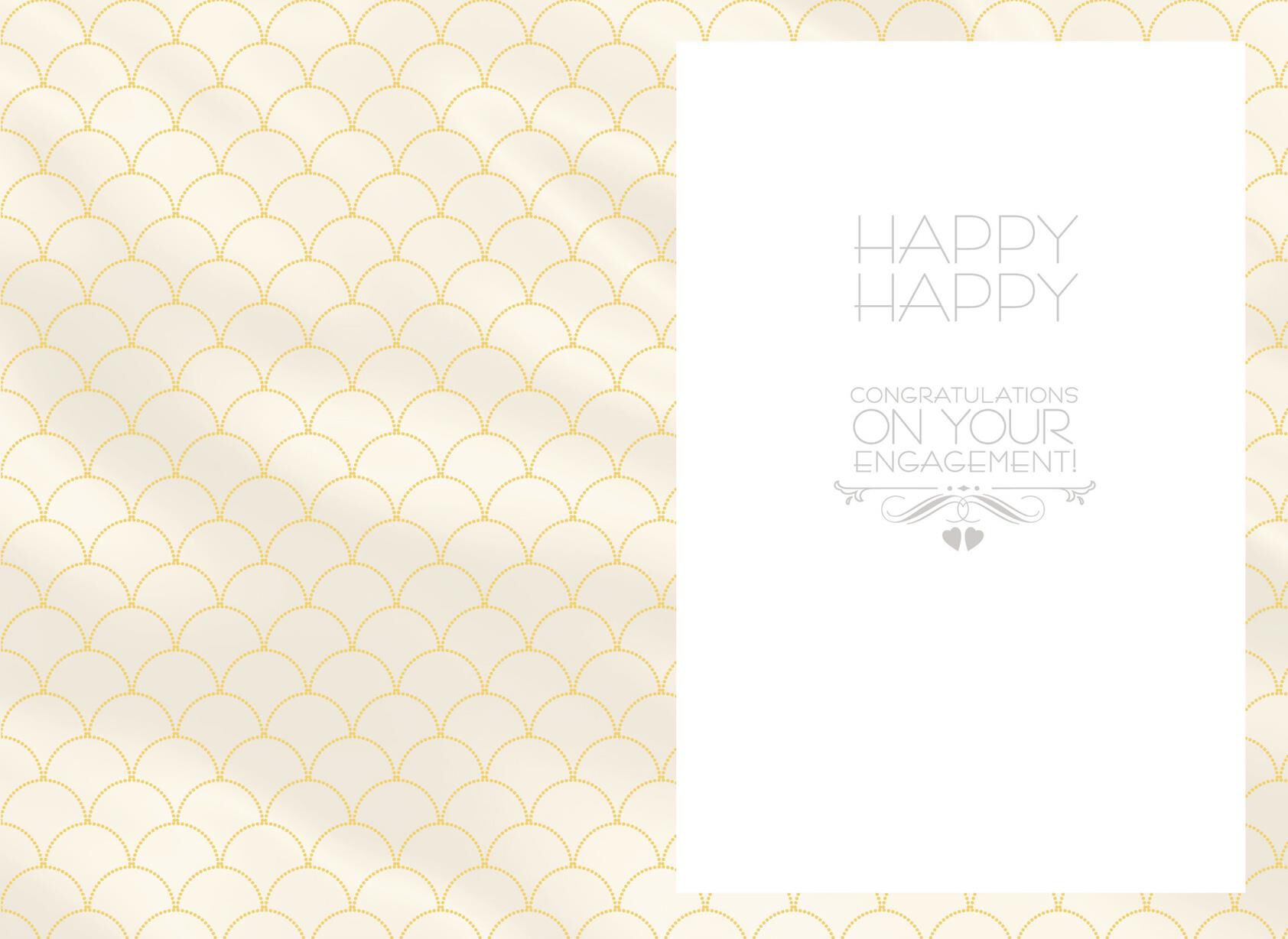 Bling Bling Engagement Wedding Card