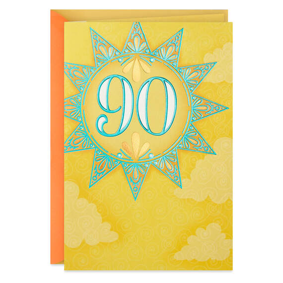 More Laughter 90th Birthday Card, , large image number 1