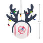 Yankees Reindeer Baseball Christmas Ornament measurement image number 3