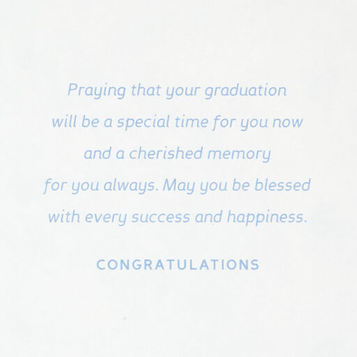 God Is With You Religious High School Graduation Card, 