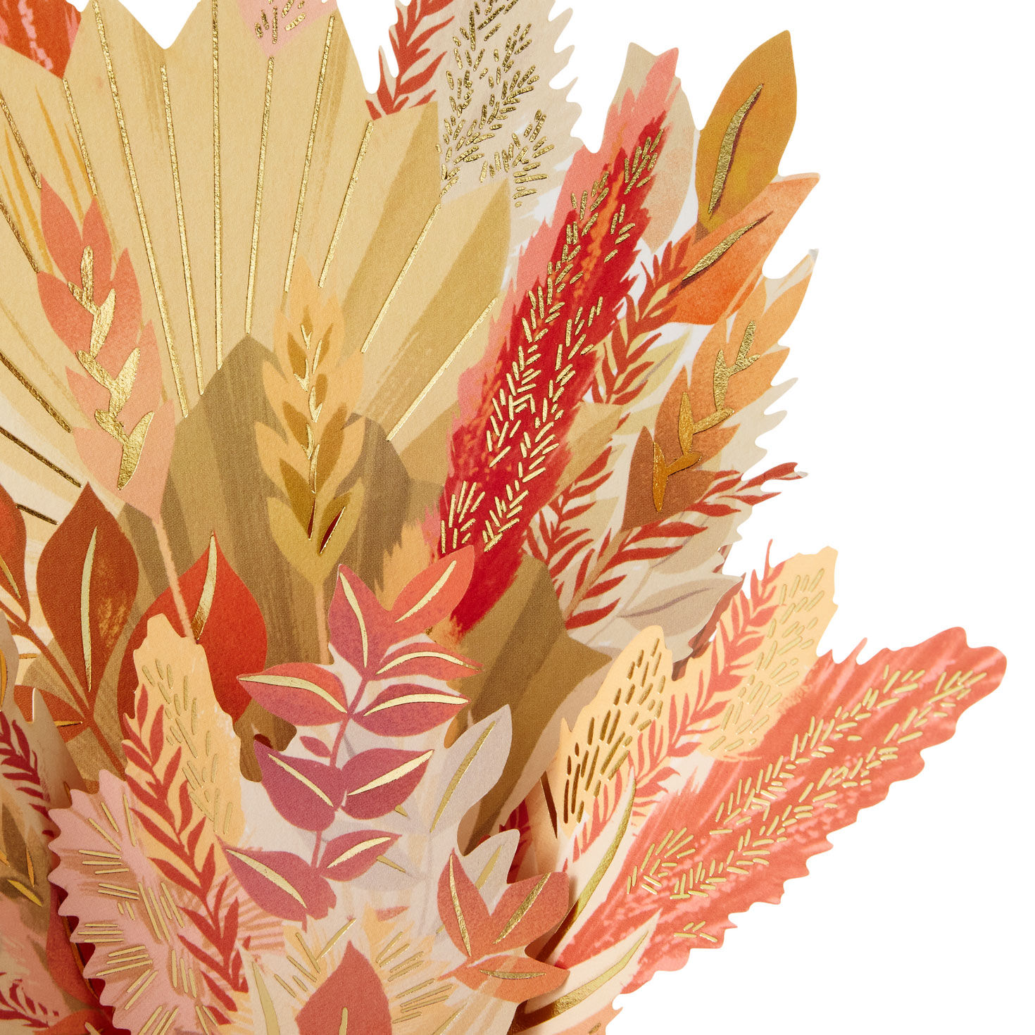 Yellow Blooms and Wheat Bouquet Thanksgiving Pop-Up Card Card Front Detail image number 4