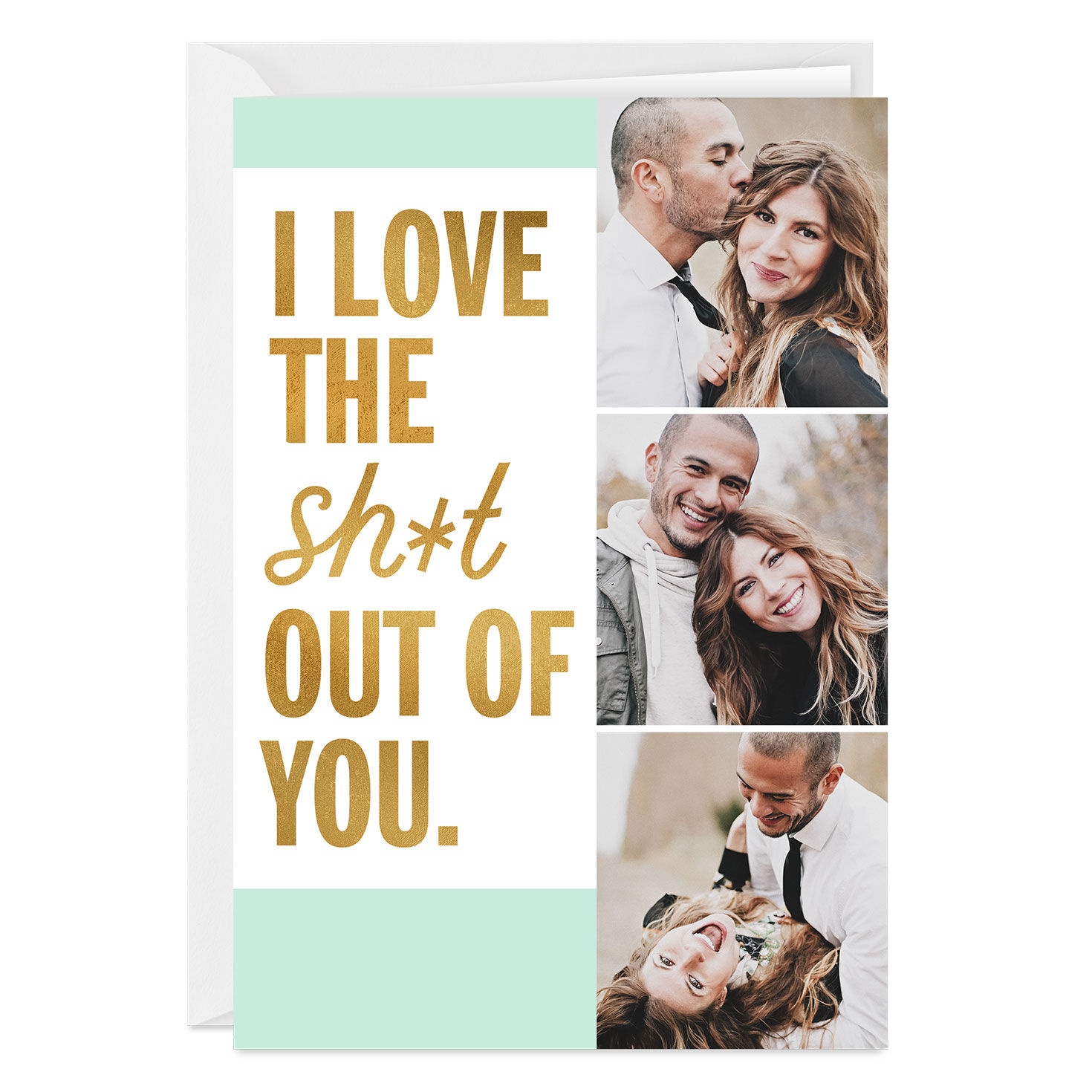 Love the Sh*t Outta You Folded Love Photo Card