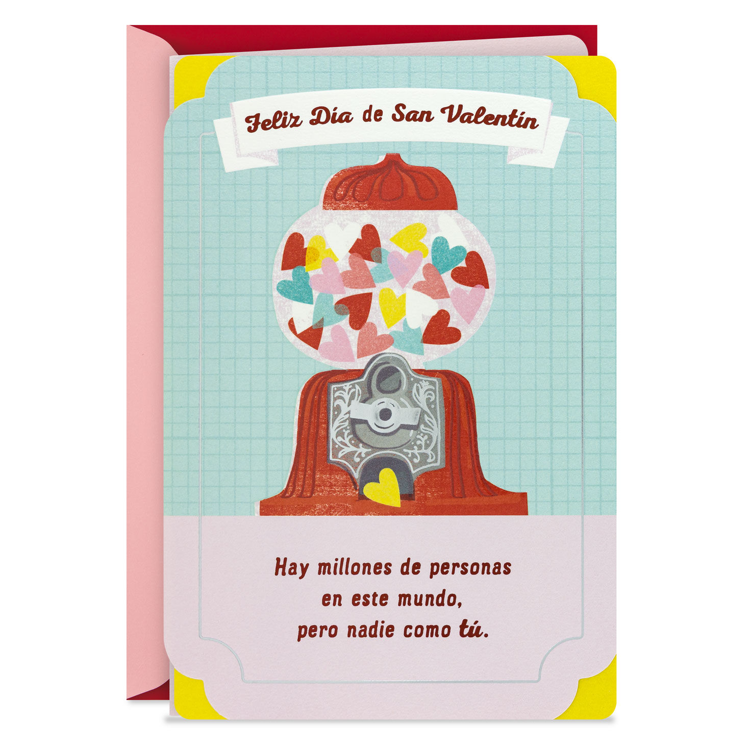 You're One-of-a-Kind Wonderful Spanish-Language Valentine's Day Card
