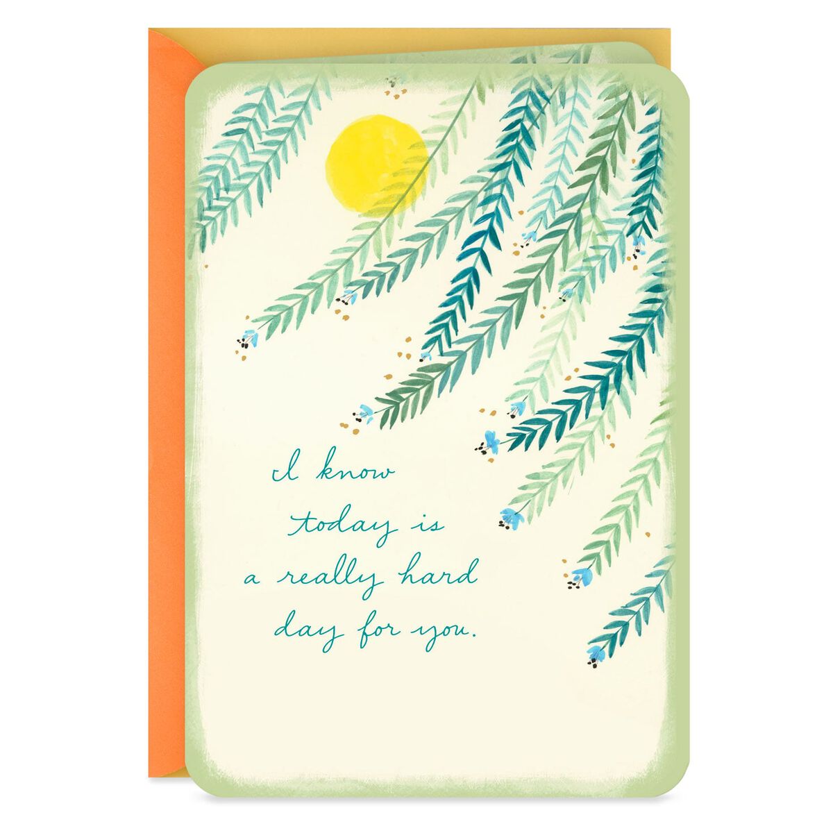 I Know Today Is a Hard Day for You Thinking of You Card Greeting