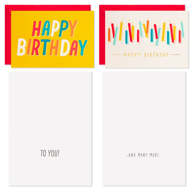 Assorted Bright and Cheery Boxed Birthday Cards, Pack of 16 - Boxed Cards | Hallmark assorted-bright-and-cheery-boxed-birthday-cards-pack-of-16-boxed-cards-hallmark