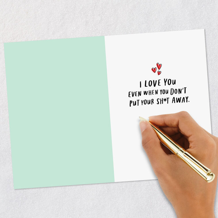 Shoes and Hearts Funny Romantic Love Card Signing card image number 6