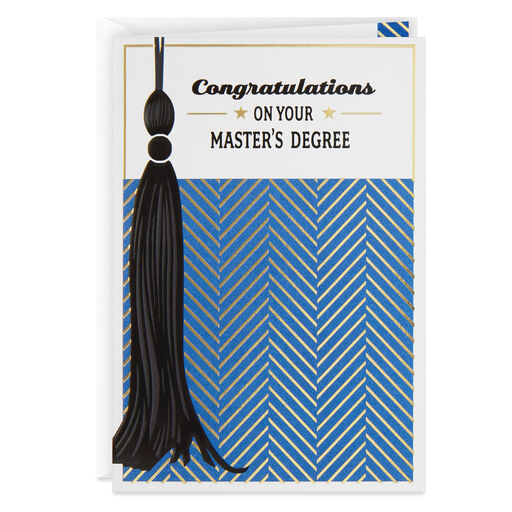 Congratulations on Your Master's Degree Graduation Card, 