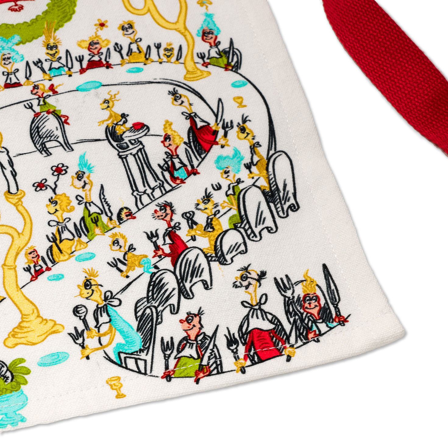 Grinch Stole Christmas Kitchen Apron upclose view image number 3