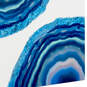 9.6" Blue Geodes on White Medium Gift Bag, , large image number 5