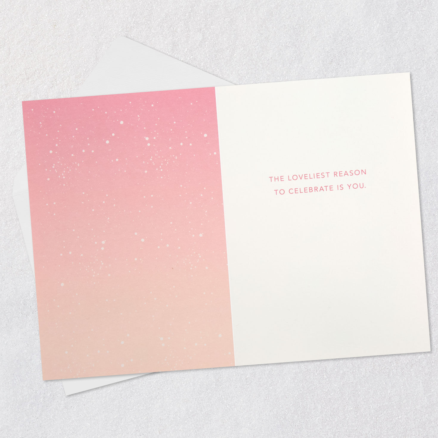 Pink Flowers Quilled Birthday Card for Her Open card with envelope image number 3