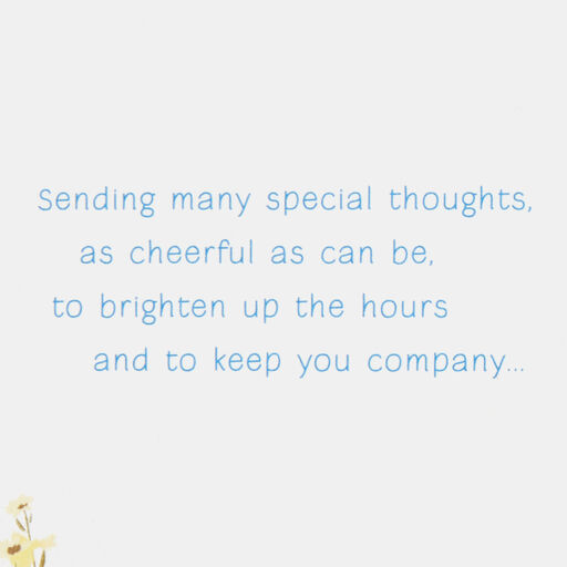 Cheerful Thoughts and Wishes Get Well Card from Us, 