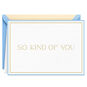 Gold Foil on White Blank Thank You Note Cards Pack  image number 2