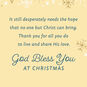 Candlelit Lantern Religious Sister Christmas Card Sentiment image number 2
