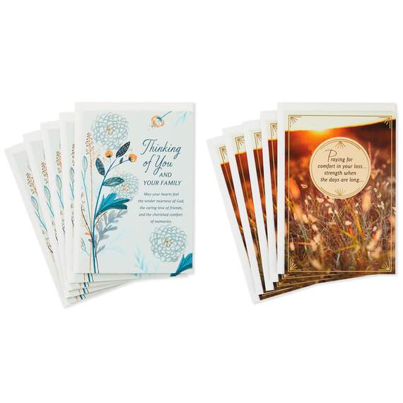 Assorted Religious Sympathy Cards, Pack of 10