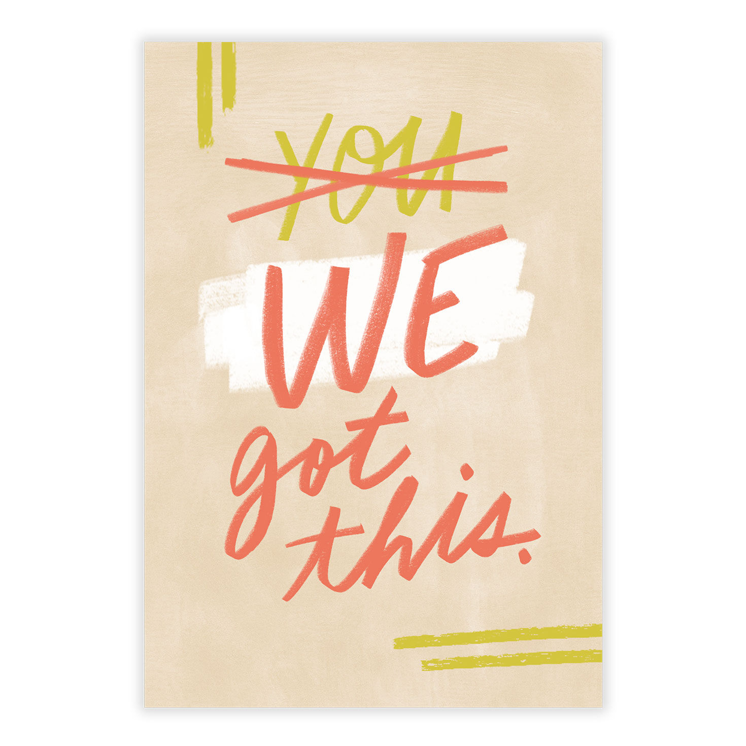 We Got This Personalized Support Card front image number 2