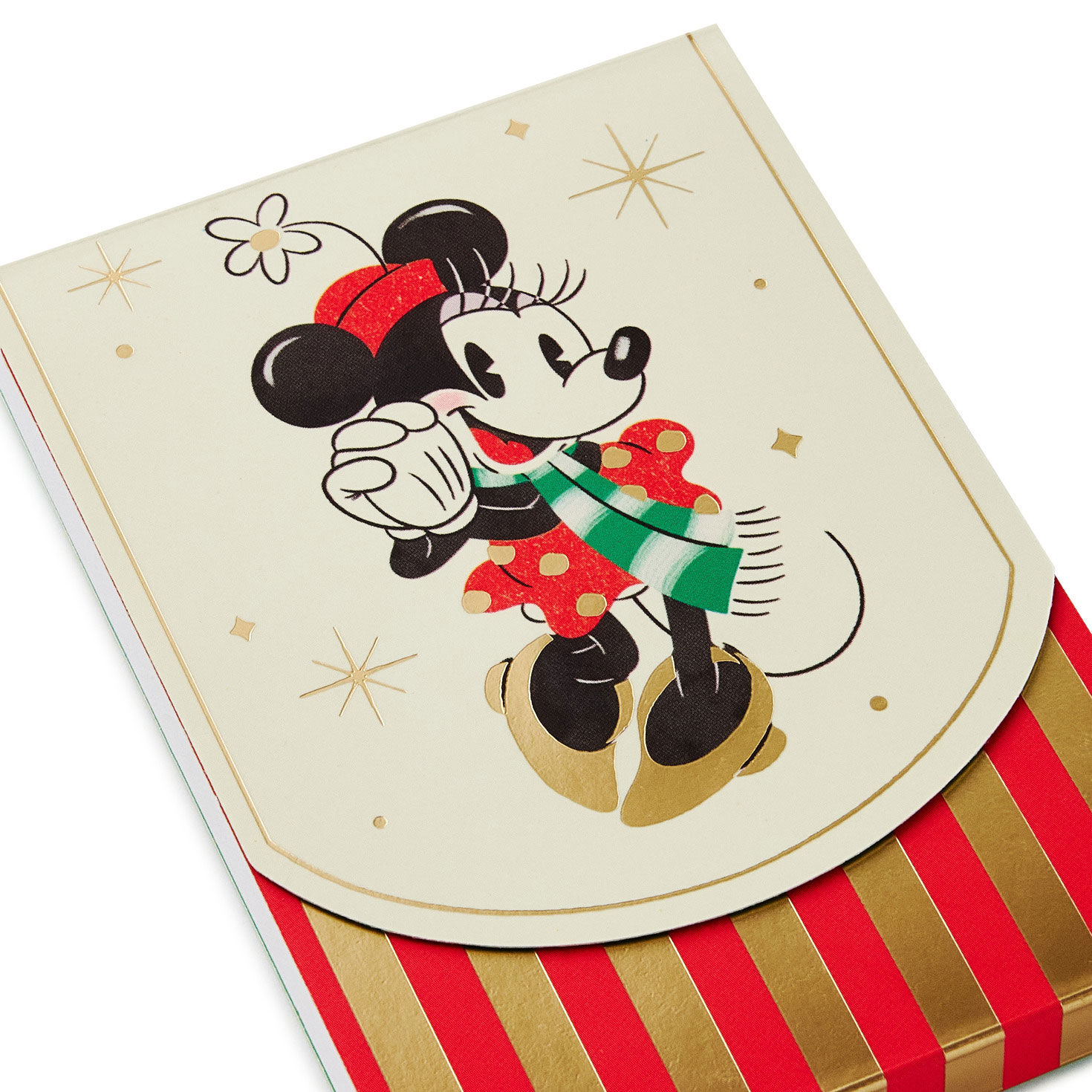 Minnie Mouse Holiday Small Covered Note Pad upclose view image number 5