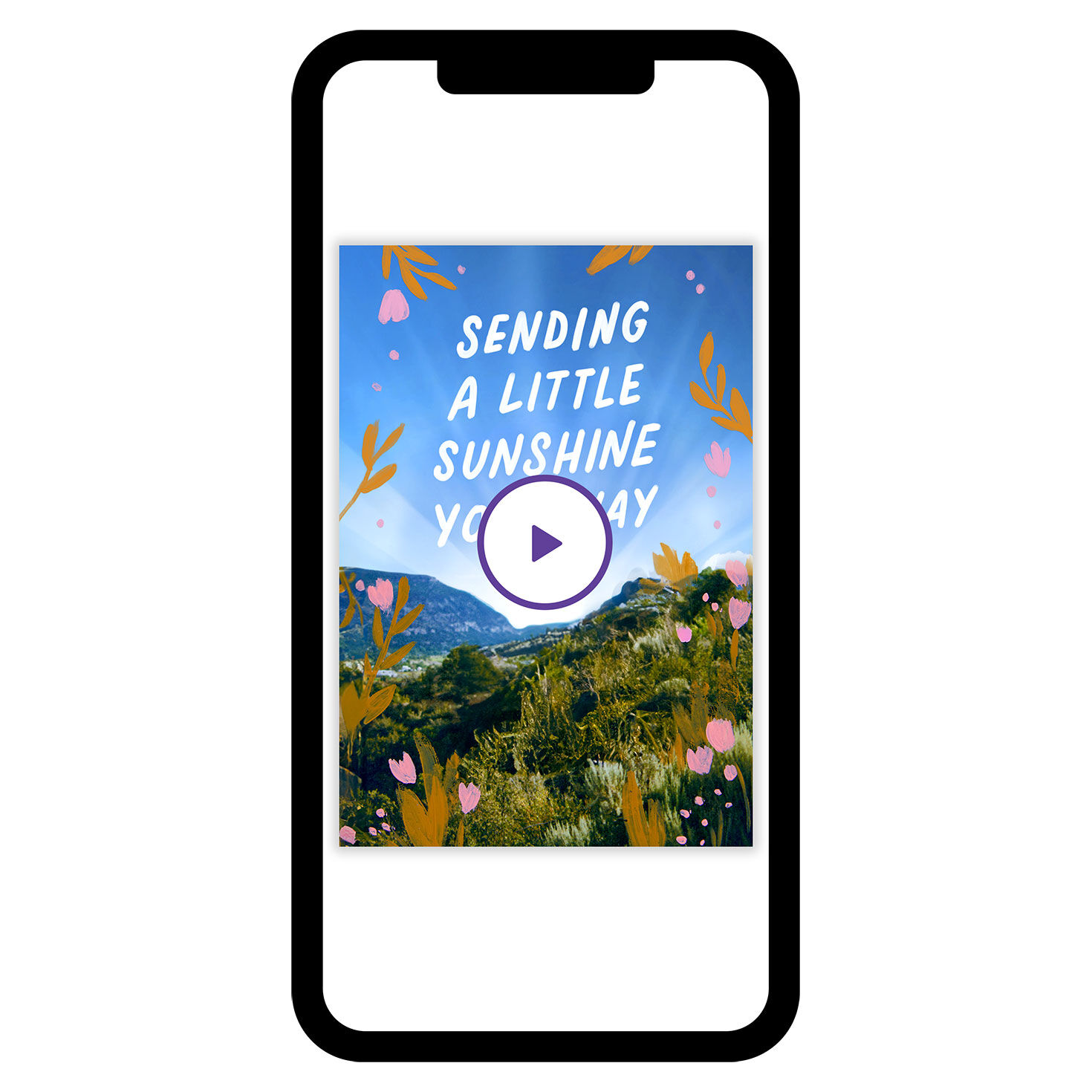 Sending Sunshine Thinking of You eCard