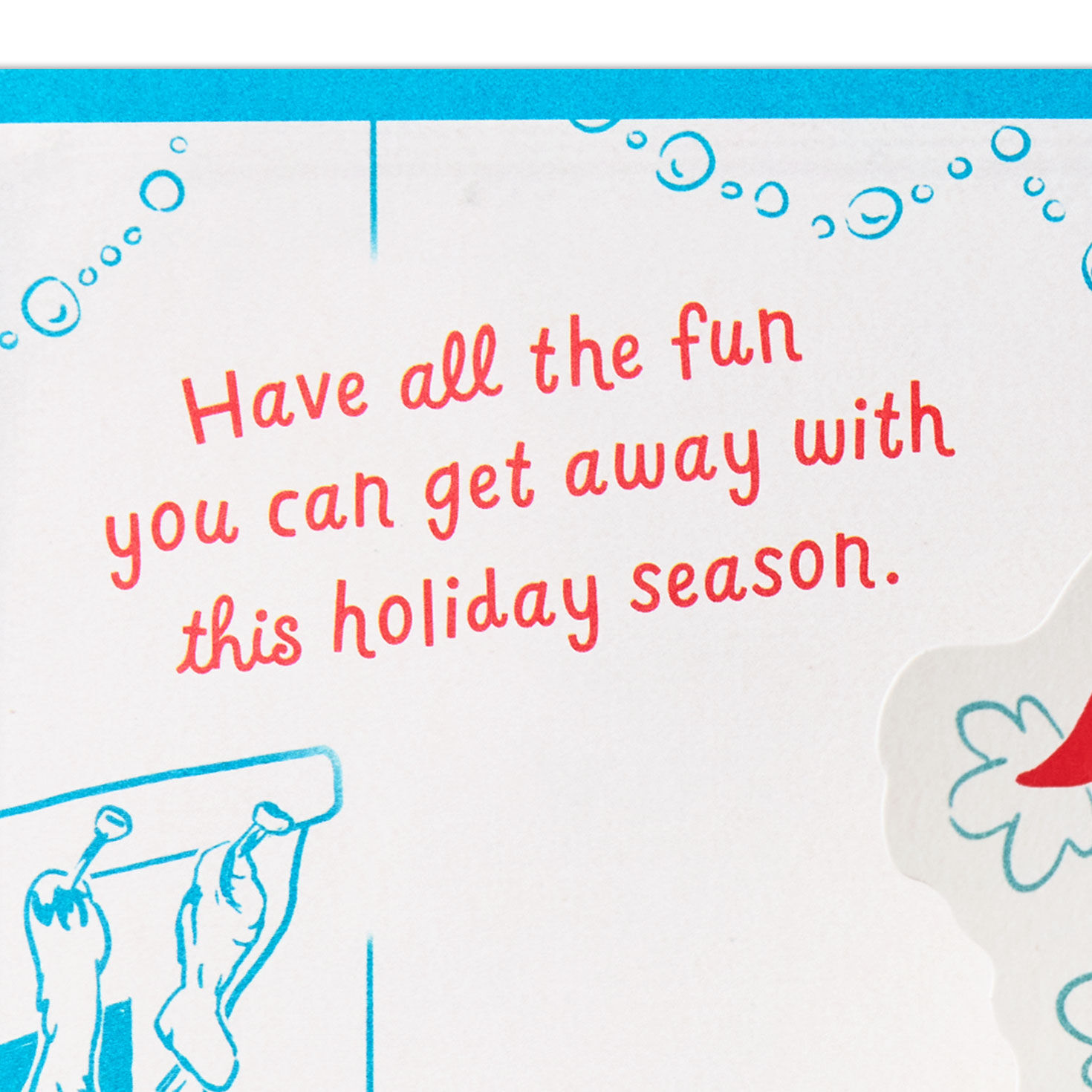 Grinch on Blue Musical Pop-Up Christmas Card Sentiment image number 3