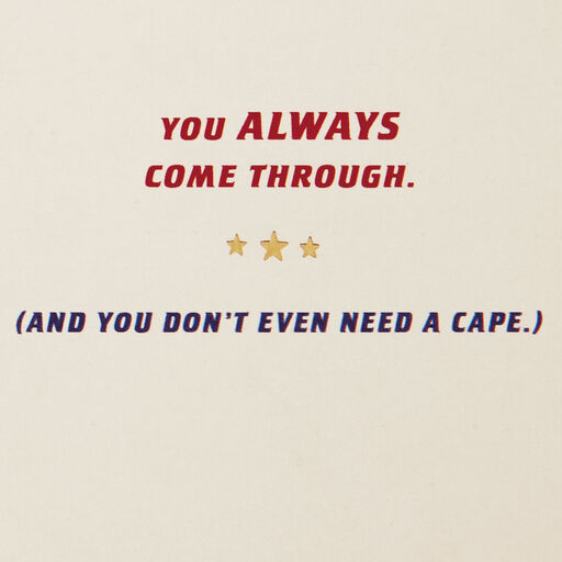 DC Comics™ Superman™ No Cape Needed Friendship Card, 